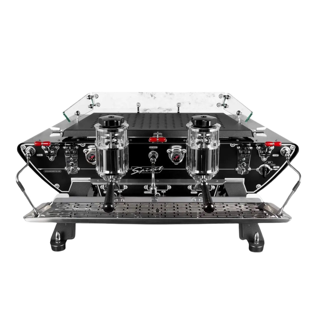 Kees van der Westen Spirit Multiple Espresso Boiler Machine Custom Colour Silk Gloss Jet Black Body - Prime Coffee Suppliers