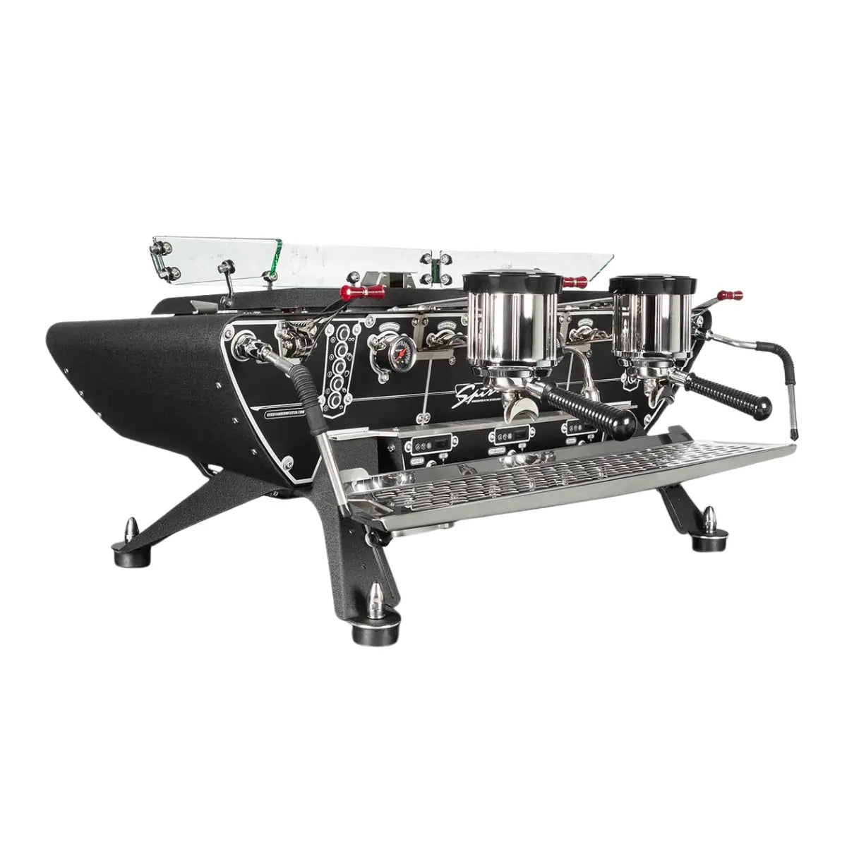 Kees van der Westen Spirit Multiple Espresso Boiler Machine Duette Crackle Black Body