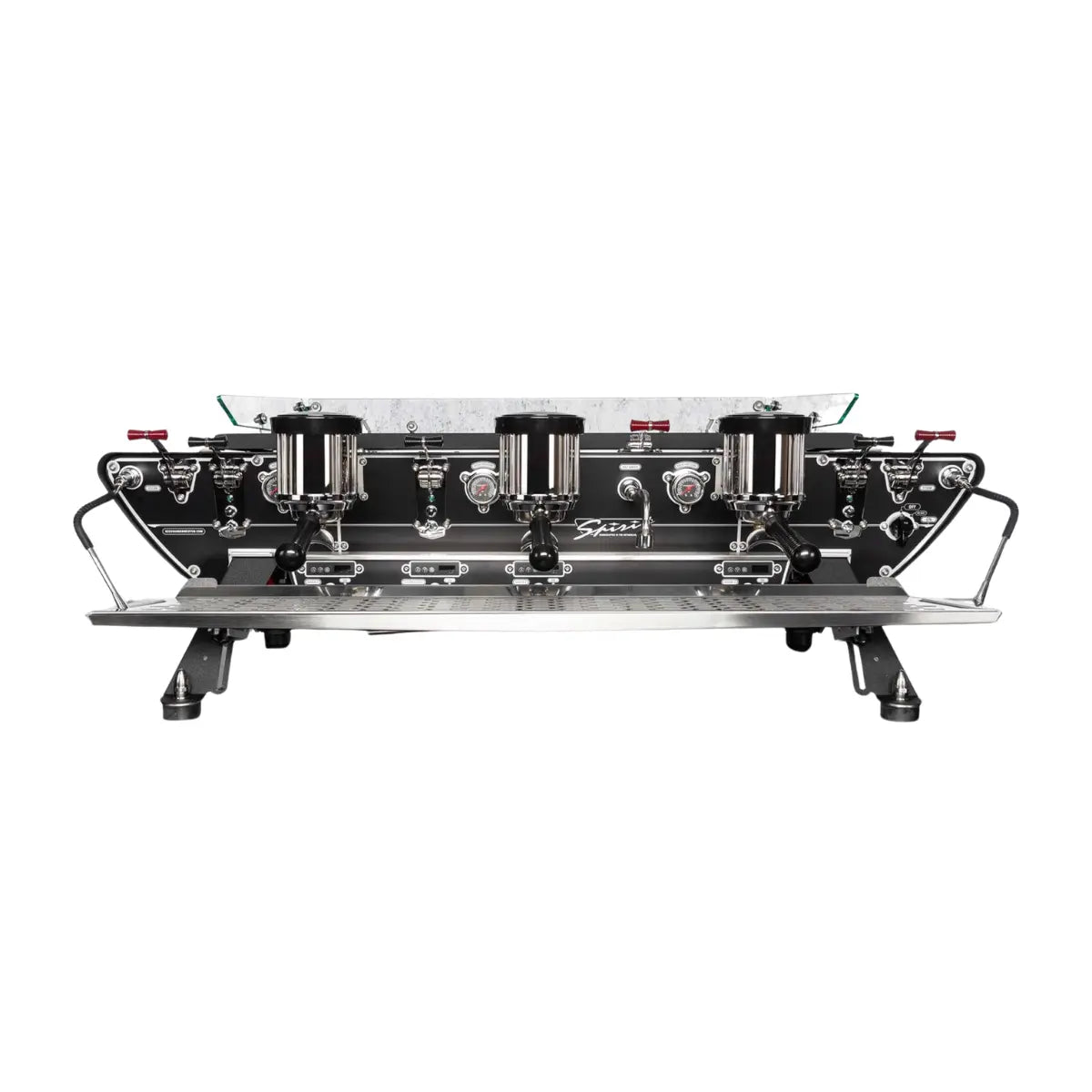 Kees van der Westen Spirit Multiple Espresso Boiler Machine Triplette Crackle Black Body