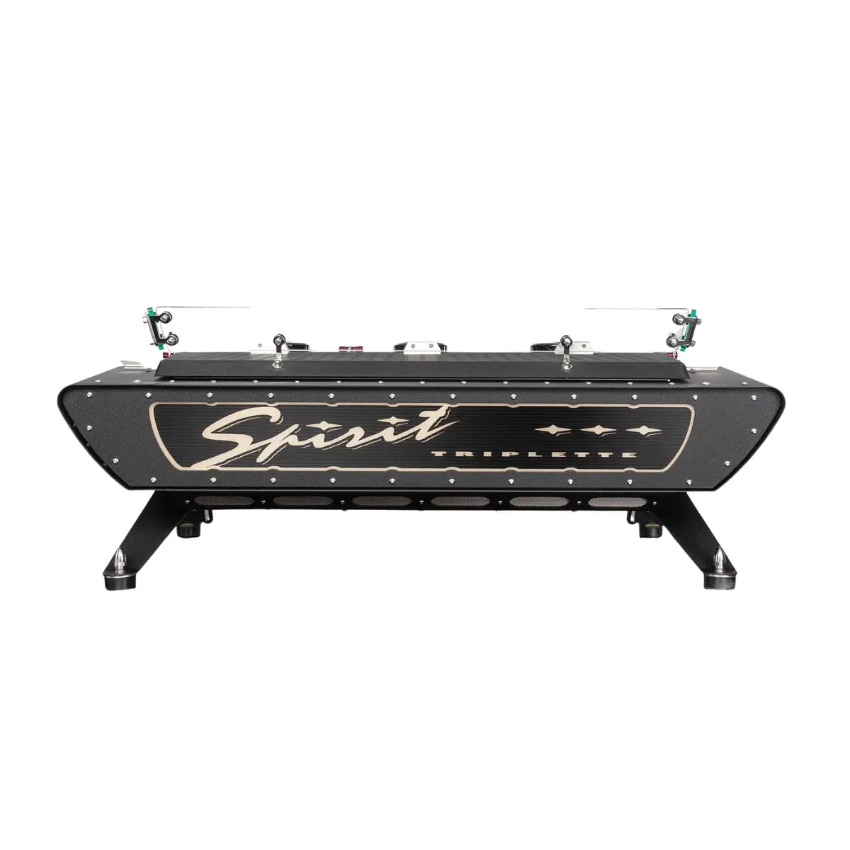 Kees van der Westen Spirit Multiple Espresso Boiler Machine Triplette Crackle Black Body Back View