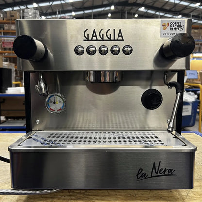Gaggia Milano La Nera Stainless Steel, Copper Boiler with Smartia Connect Espresso Machine