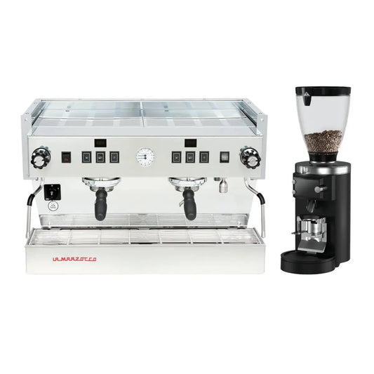 La Marzocco Linea Classic S 2 Group Espresso Machine + Mahlkonig E65s GBW Espresso Grinder - Commercial Bundle Kit
