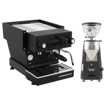 La Marzocco Linea Mini R Espresso Machine + Mazzer Lux D Grinder Home Bundle Kit Black