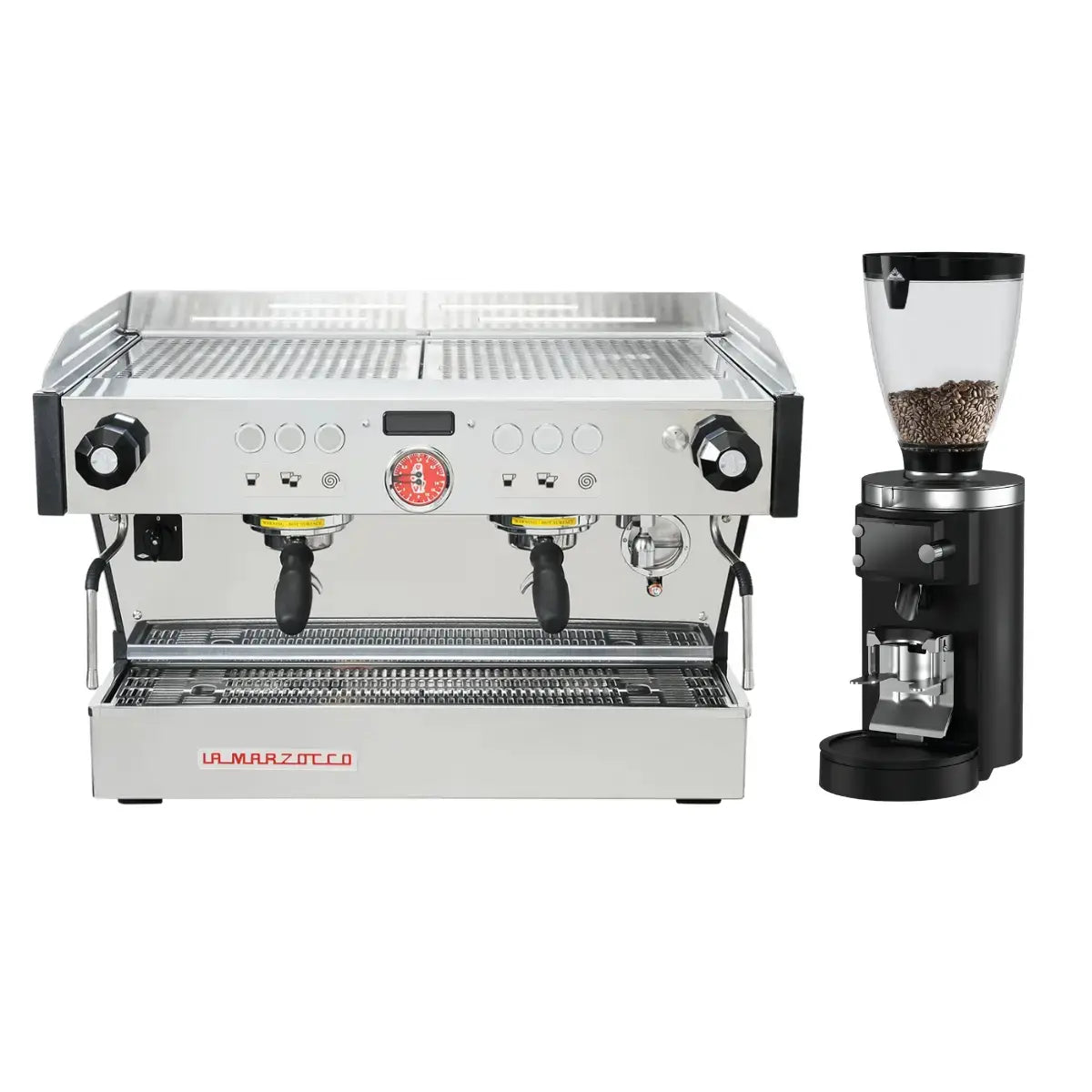 La Marzocco Linea PB S 2 Group Espresso Machine + Mahlkonig E80s GBW Grinder - Commercial Bundle Kit Black