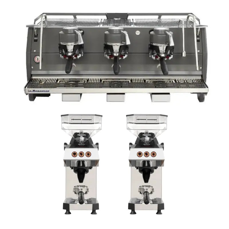 La Marzocco Strada X 3 Group Espresso Machine + 2x Swan Grinder - Commercial Bundle Kit