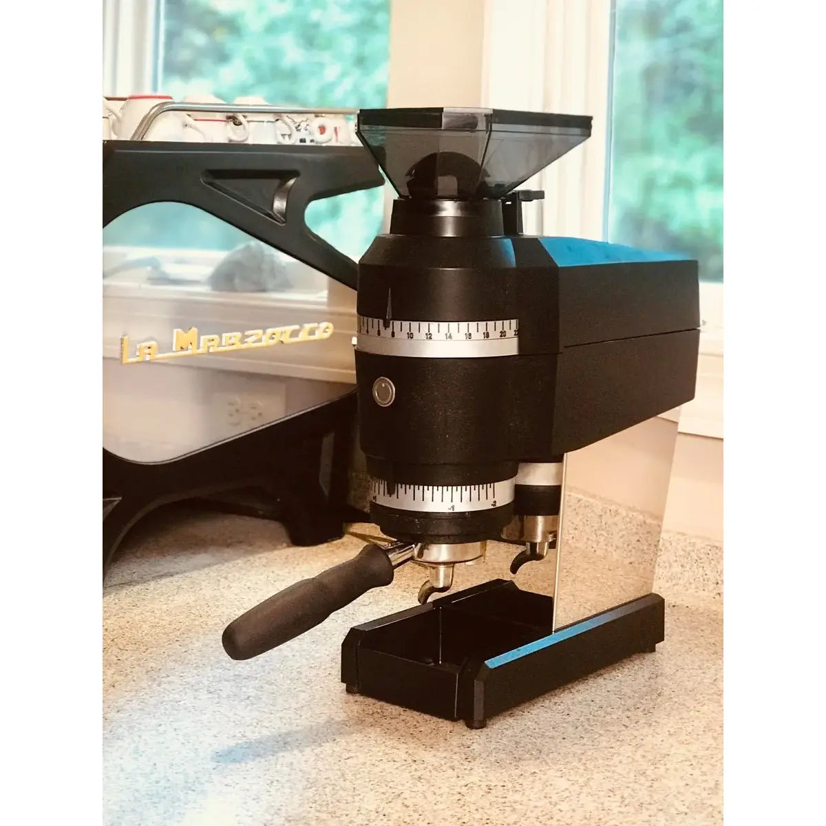 La Marzocco Swift Mini Two Stepped Adjustment Wheels Espresso Grinder - Prime Coffee Suppliers