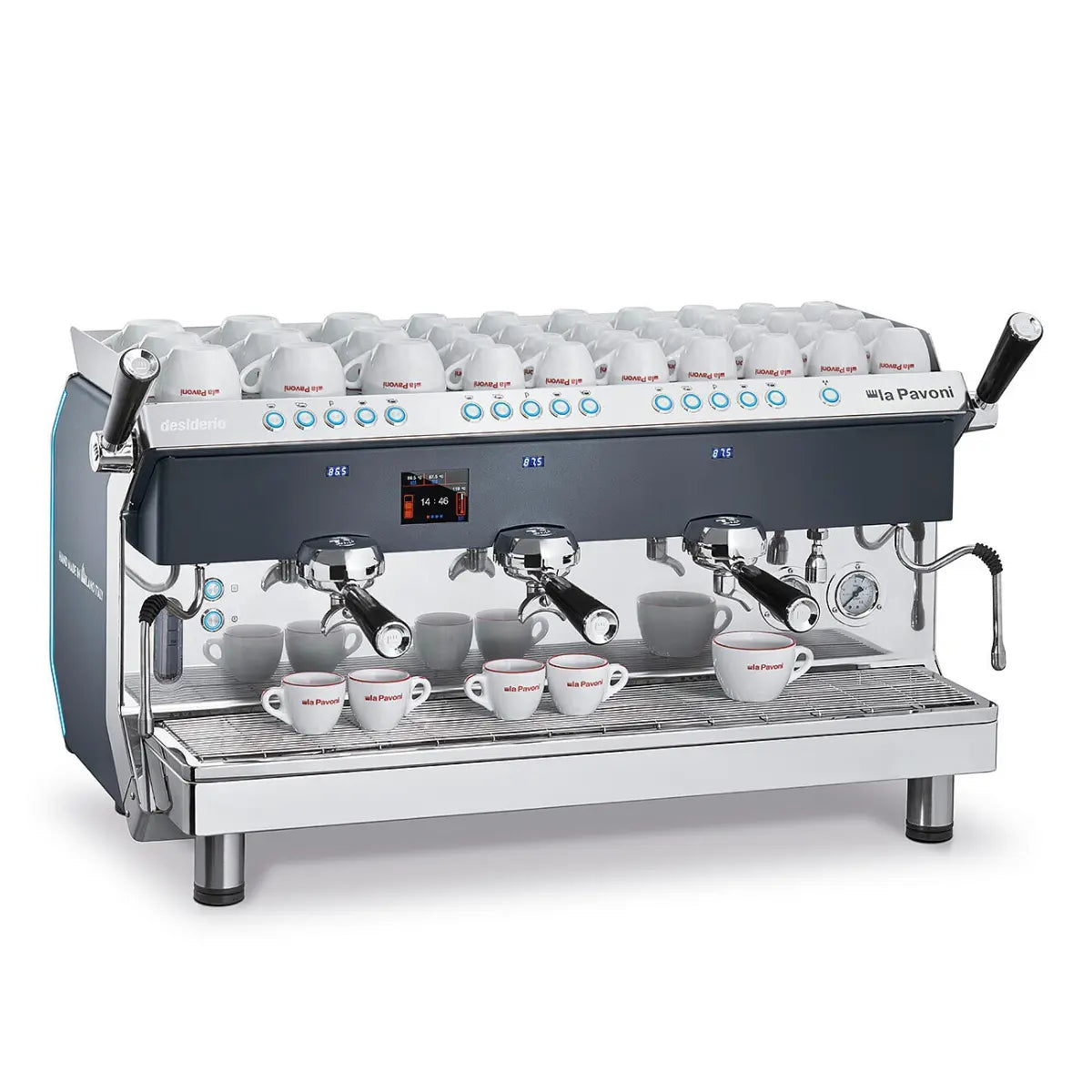 La Pavoni Desiderio 3 Group Volumetric Espresso Machine - Prime Coffee Suppliers