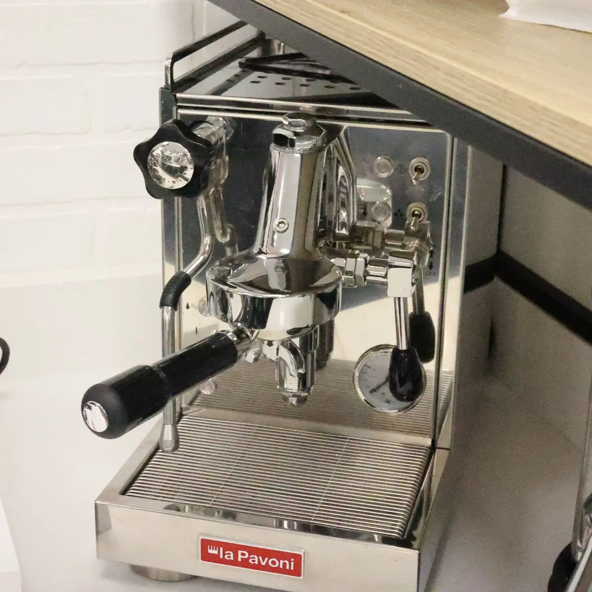 La Pavoni Mini Cellini Espresso Coffee Machine - Single Boiler Stainless Steel Prime Coffee Suppliers Showroom