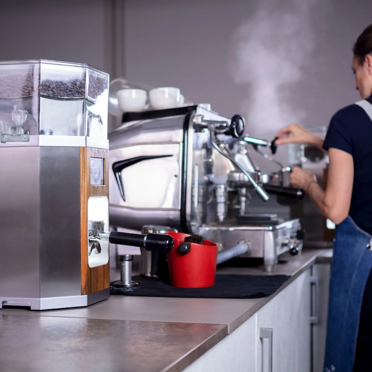 LaRhea Grindie Solo Espresso Grinder - 68mm Flat Hybrid Burr - Espresso Grinder - Prime Coffee Suppliers