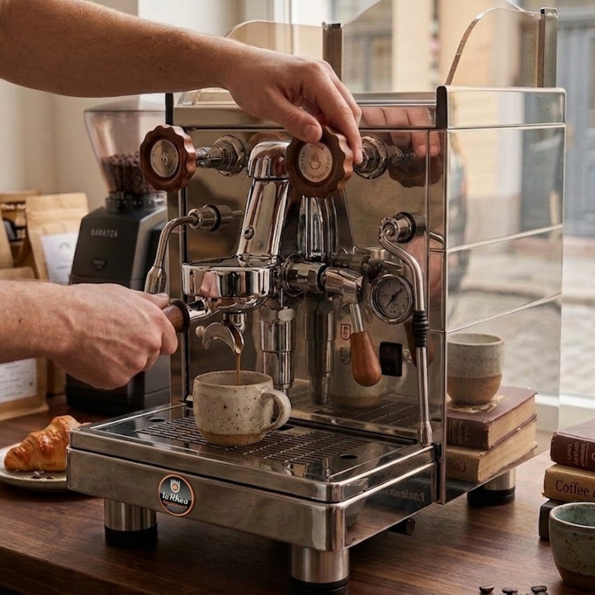 LaRhea Professionale Mininova Espresso Machine - 2 Litre Boiler + Semi Automatic - Espresso Machine - Prime Coffee Suppliers