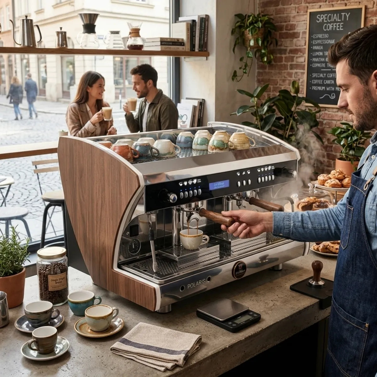 LaRhea Professionale Polaris Espresso Machine - 12 & 17 Litre Bioiler - Espresso Machine - Prime Coffee Suppliers