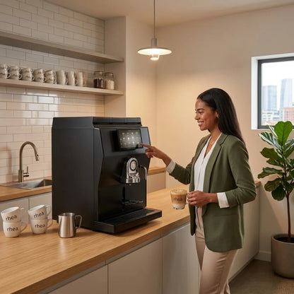 LaRhea rhTT1 Coffee Machine - Bean to Cup + 300 Cups per Day - Coffee Machine - Prime coffee Suppliers 