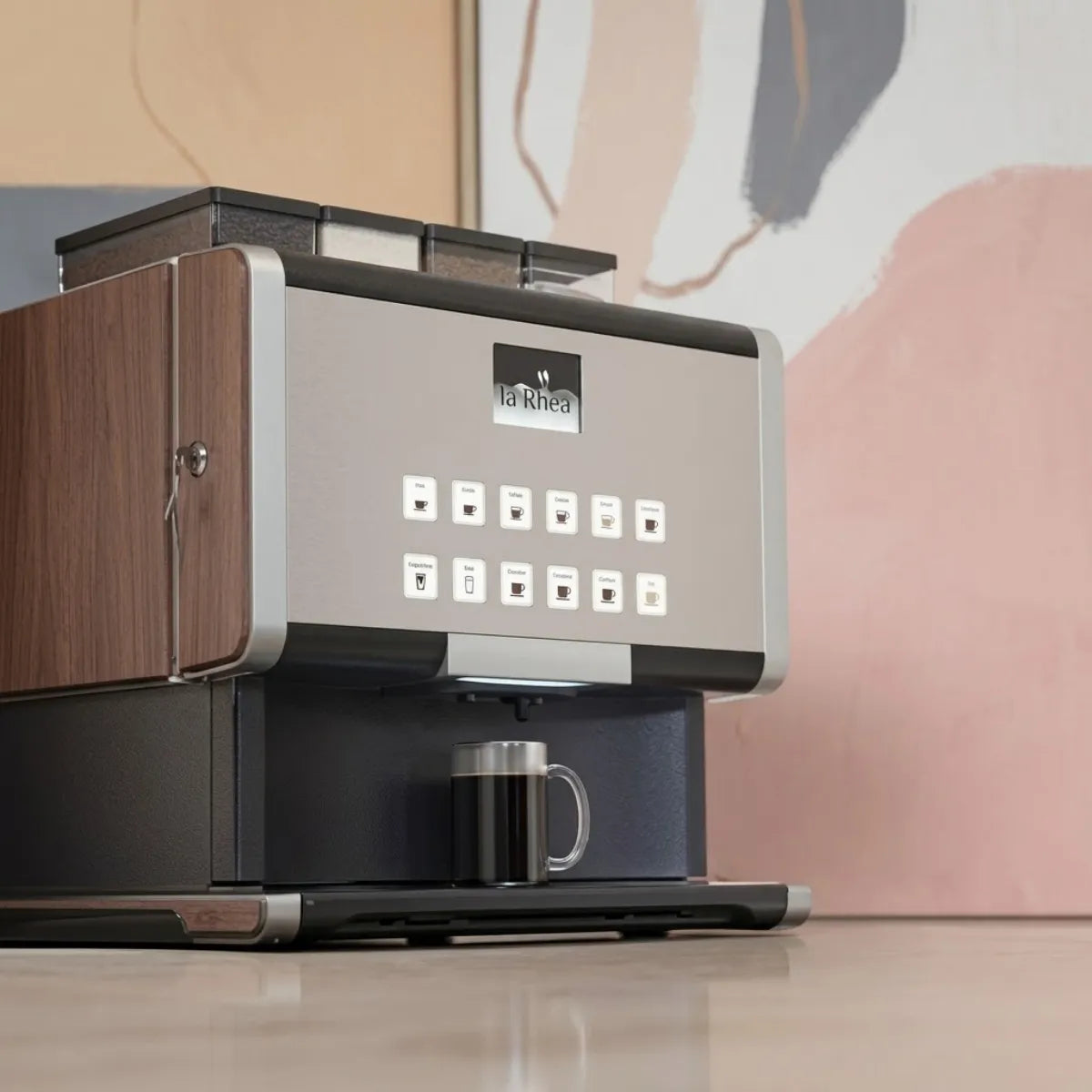 LaRhea rhTT3.pro Coffee Machine - Bean to Cup + 100 Cups per Day - Coffee Machine - Prime Coffee Suppliers