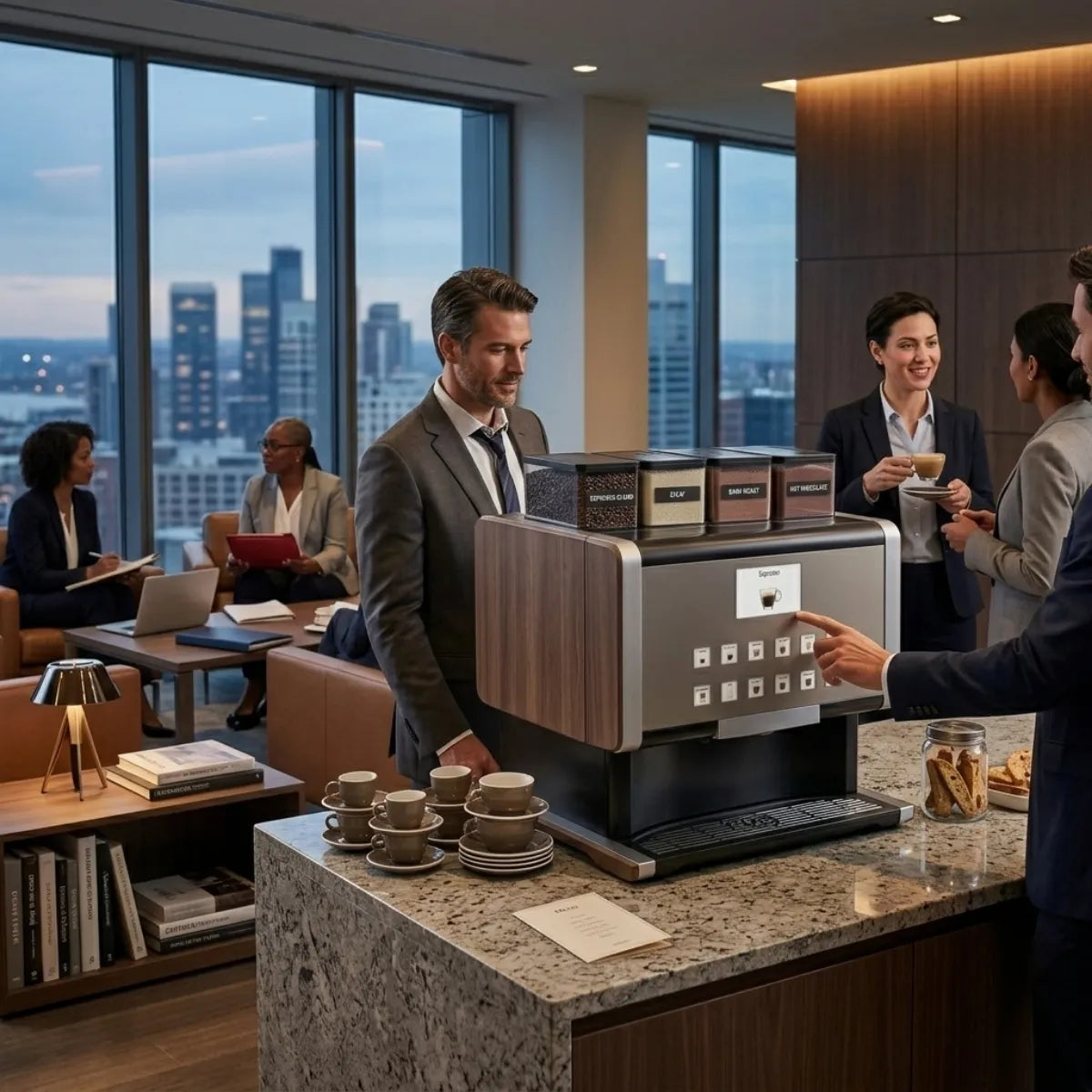 LaRhea rhTT3.pro Coffee Machine - Bean to Cup + 100 Cups per Day - Coffee Machine - Prime Coffee Suppliers