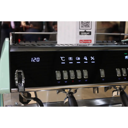 La Spaziale S10 Espresso Machine - Shot Timers Host Milan 2025 - Prime Coffee Suppliers Aqua Buttons