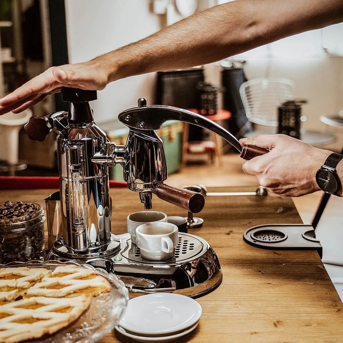 La Pavoni Stradivari Lusso Espresso Machine - 0.8 Litre Boiler, Manual Lever - Espresso Machine - Prime Coffee Suppliers