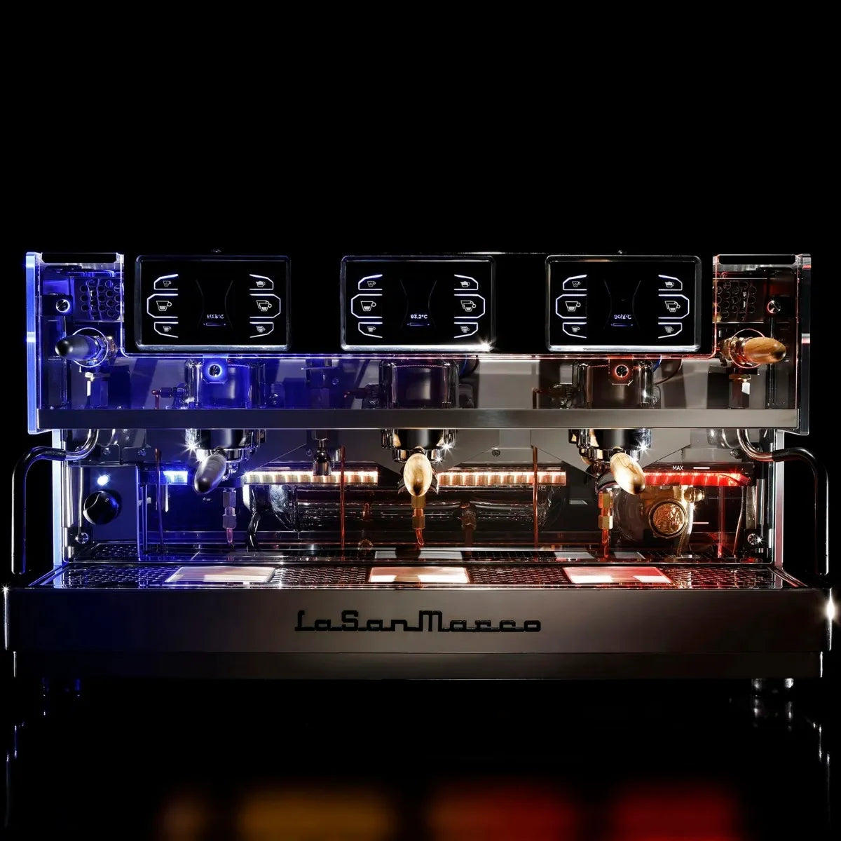 La San Marco E.Luxury Espresso Machine - Multi Boiler, Fine-Tuning Lever - Espresso Machine - Prime Coffee Suppliers