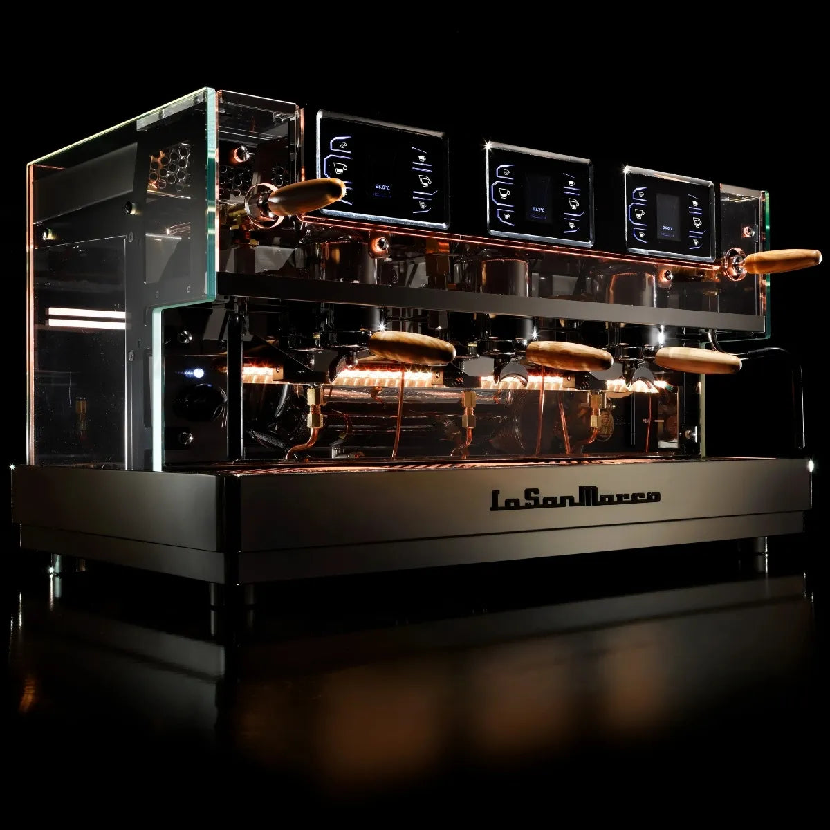 La San Marco E.Luxury Espresso Machine - Multi Boiler, Fine-Tuning Lever - Espresso Machine - Prime Coffee Suppliers