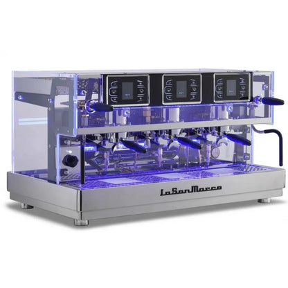 La San Marco E.Luxury Espresso Machine - Multi Boiler, Fine-Tuning Lever - Espresso Machine - Prime Coffee Suppliers