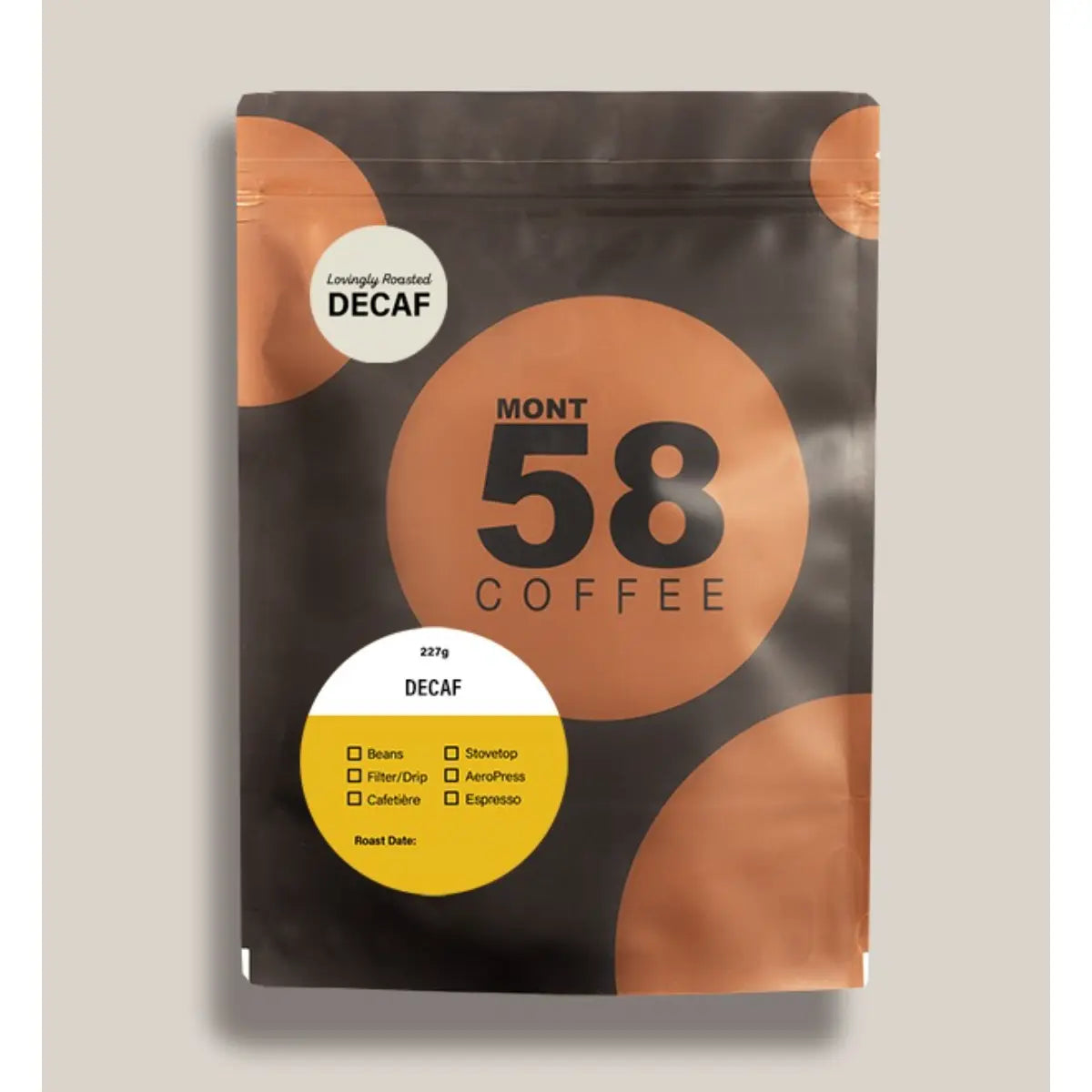MONT58 Natural Decaf Coffee Beans