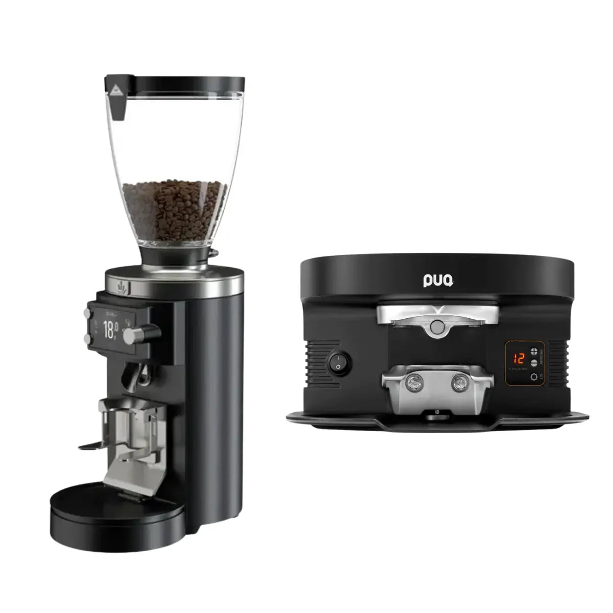 Mahlkonig E65 GBS Grinder + Puqpress M4 Automatic Tamper Commercial Bundle Kit