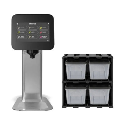 Marco SYPP 4 Dispensing System - Automated Commercial Beverage and Syrup Concentrate with Rack 4 Syrups
