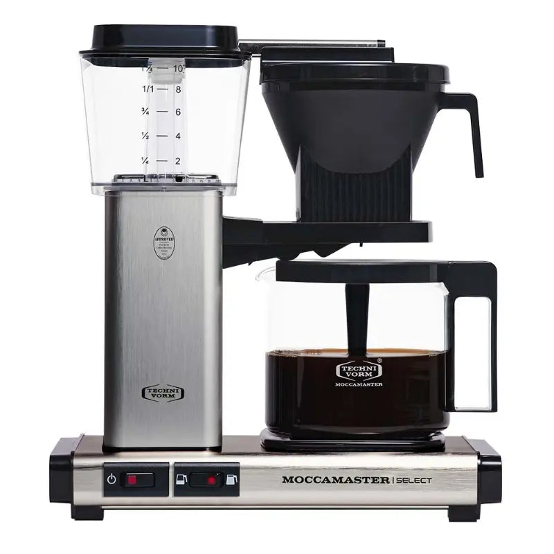 Moccamaster KBG Select Filter Brewer - Adaptive Volume Performance Brushed Steel