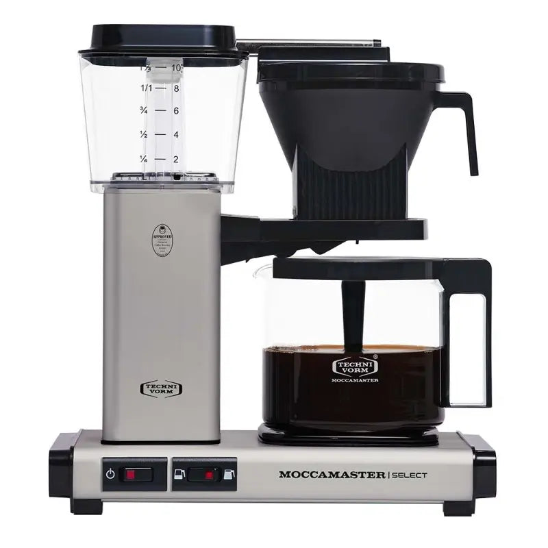 Moccamaster KBG Select Filter Brewer - Adaptive Volume Performance Matt Silver