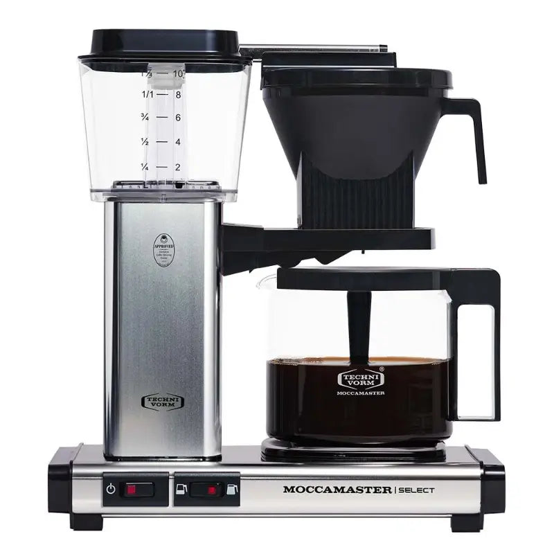 Moccamaster KBG Select Filter Brewer - Adaptive Volume Performance Polished Silver