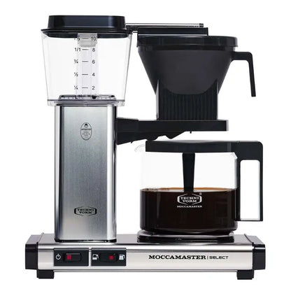 Moccamaster KBG Select Filter Brewer - Adaptive Volume Performance Polished Silver