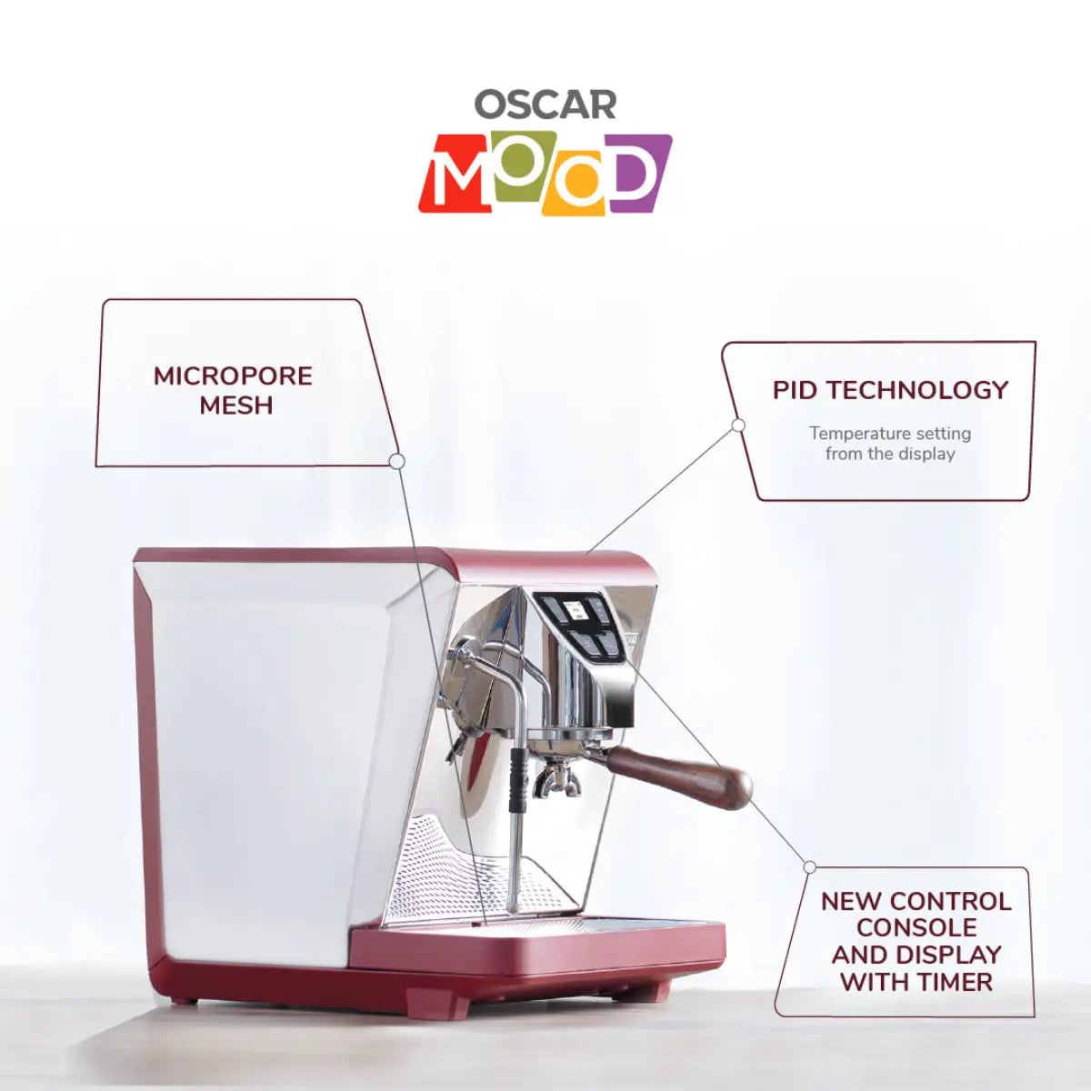 Nuova Simonelli Oscar Mood Espresso Machine Red