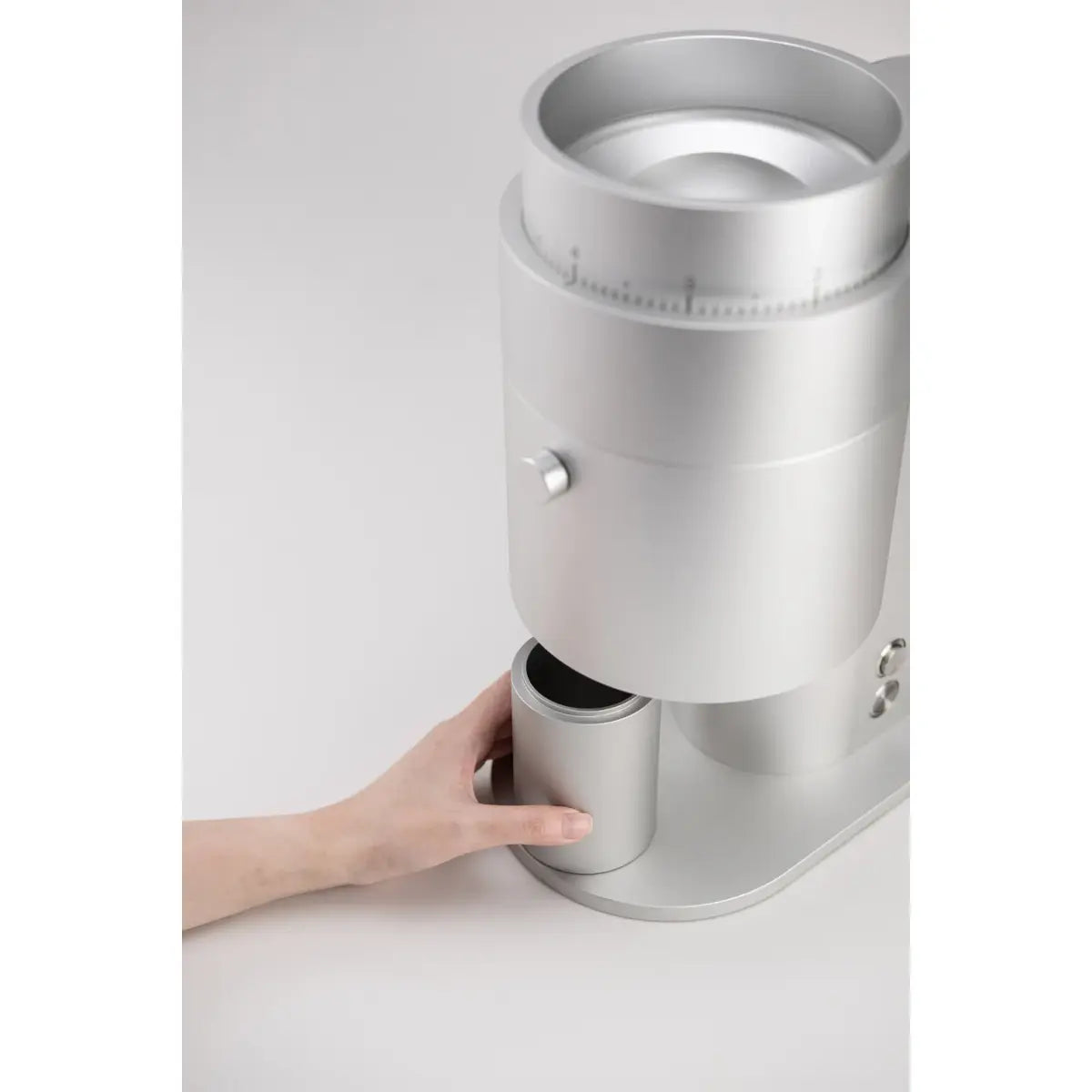 Option-O Lagom 01 102mm Blind Burr Grinder Silver