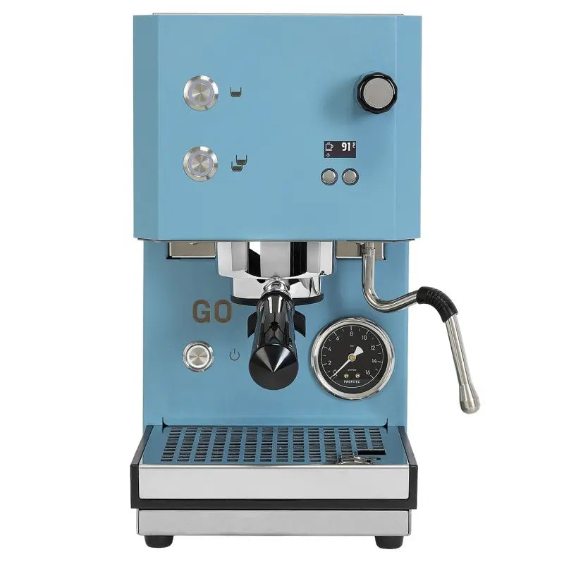 Profitec Go 2.0 Espresso Machine - Single Boiler & Time-Dosed Brewing Blue