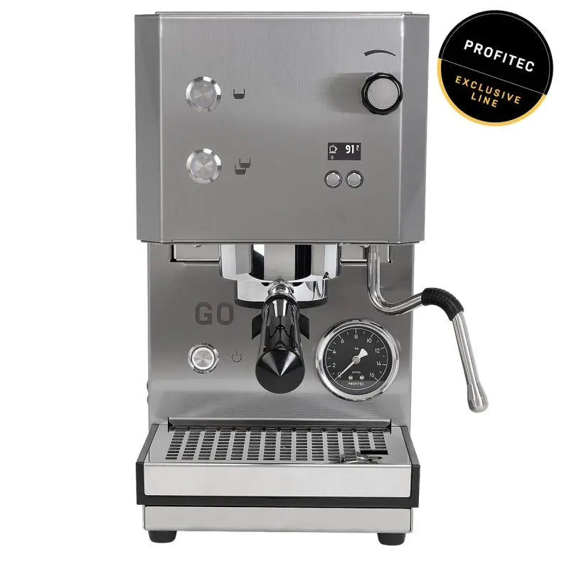Profitec Go 2.0 Espresso Machine - Single Boiler & Time-Dosed Brewing Chrome
