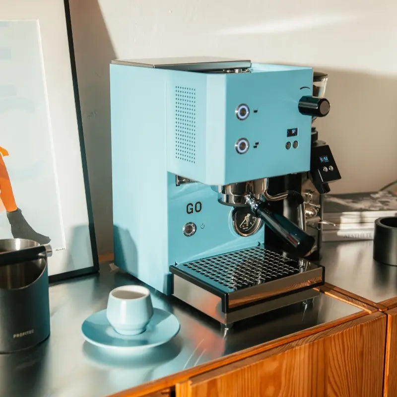 Profitec Go 2.0 Espresso Machine - Single Boiler & Time-Dosed Brewing Blue