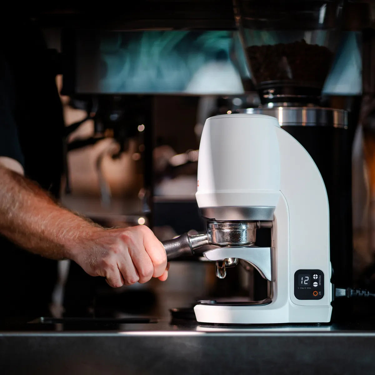 PUQPRESS Gen 5 Mini Automatic Coffee Tamper (125x150x220) - Coffee Tamper - Prime Coffee Suppliers
