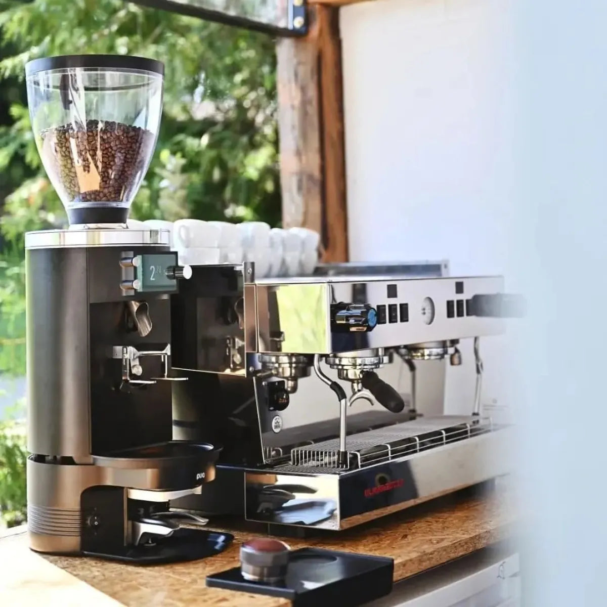 PUQPRESS Gen 5 M5 - Automatic Tamper for Mahlkonig E80 Grinders - Automatic tamper - Prime Coffee Suppliers