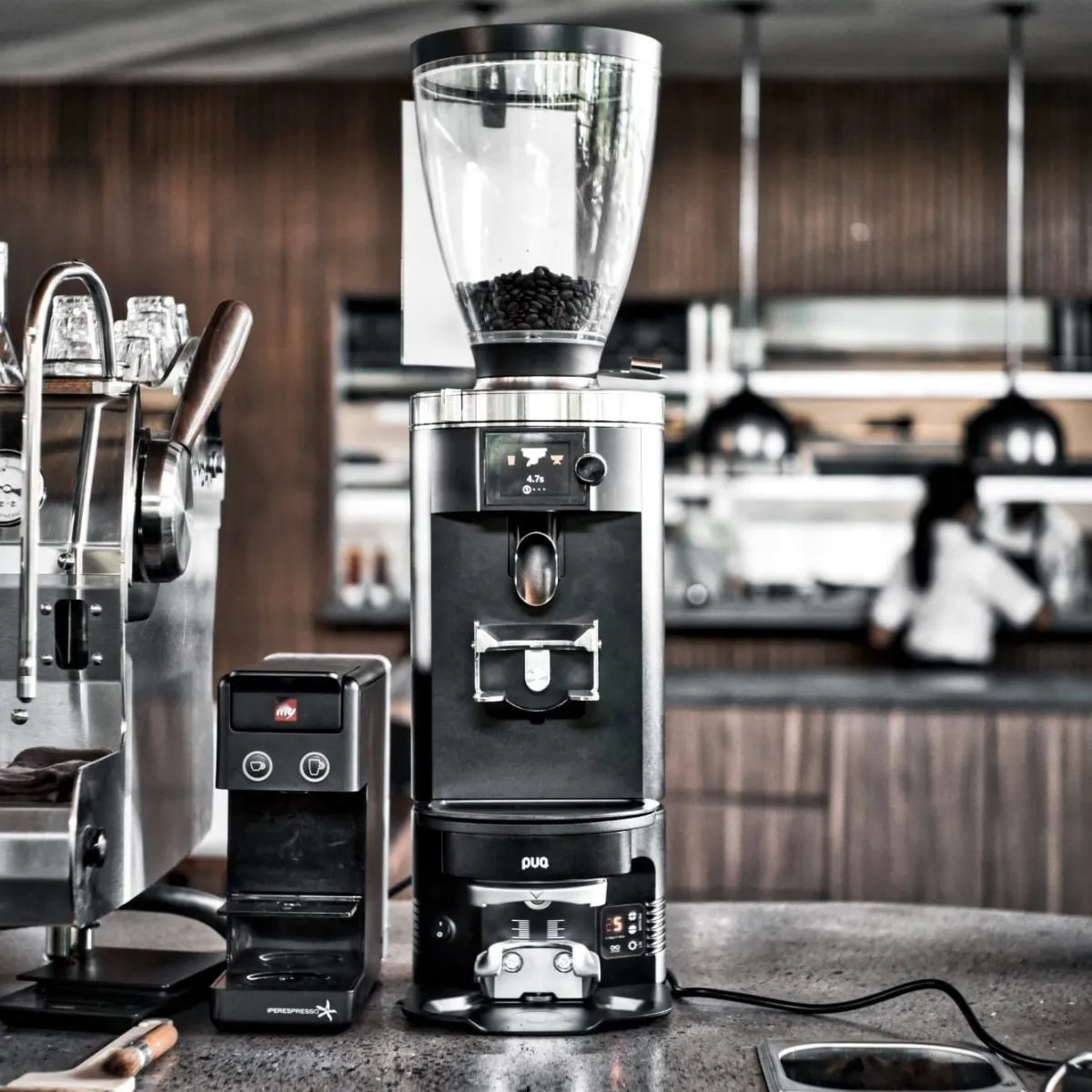 PUQPRESS Gen 5 M5 - Automatic Tamper for Mahlkonig E80 Grinders - Automatic tamper - Prime Coffee Suppliers