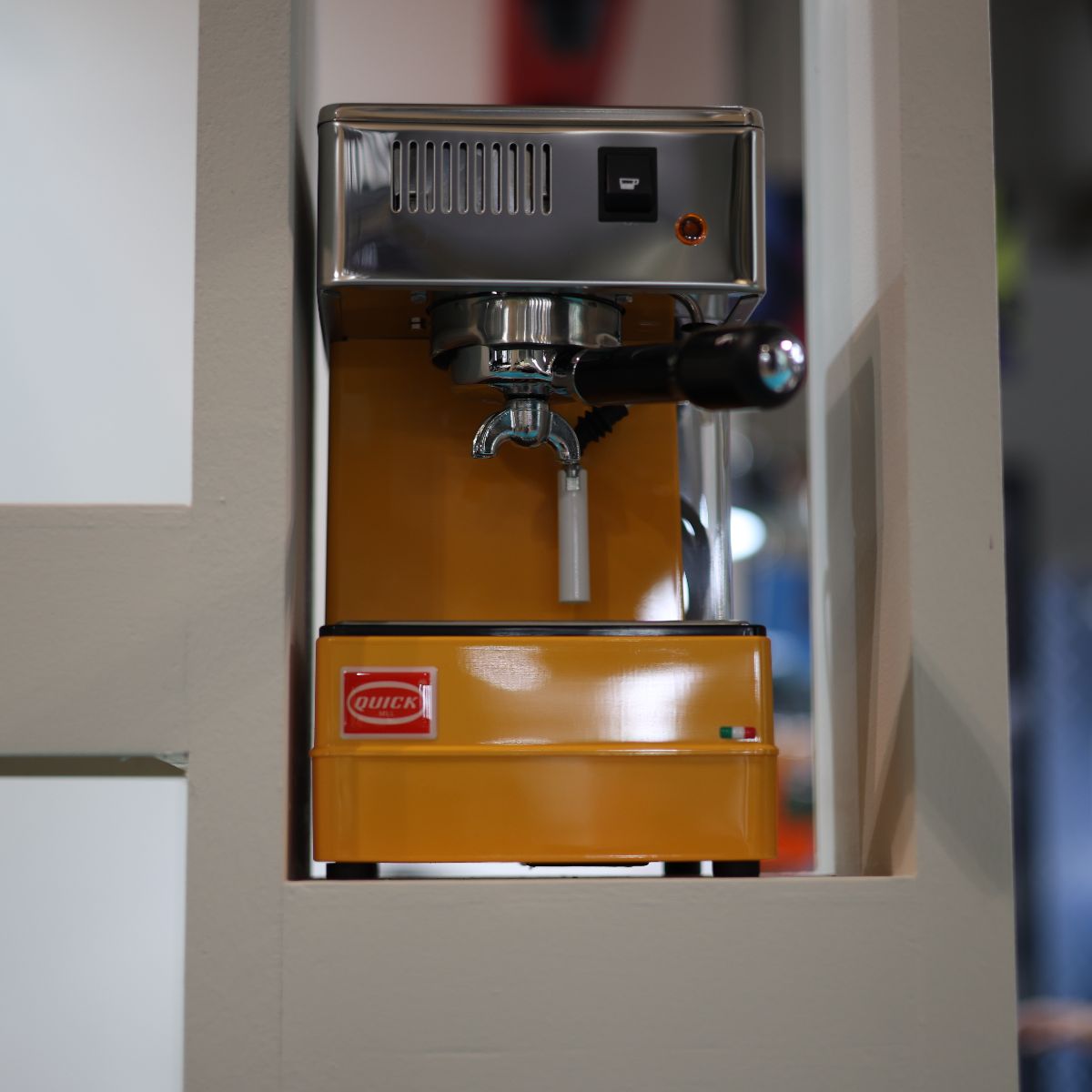 Quick Mill 820 Stretta Espresso Machine - Thermoblock Technology Yellow