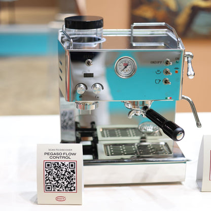 Quick Mill Pegaso Flow Control Espresso Machine - with Integrated Coffee Grinder