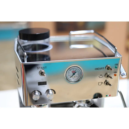 Quick Mill Pegaso Flow Control Espresso Machine - with Integrated Coffee Grinder