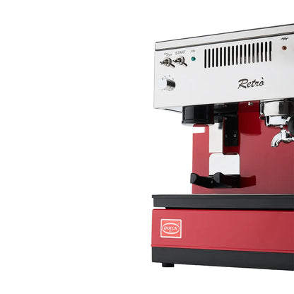 Quick Mill Retrò Espresso Machine - Thermoblock Heating System Red