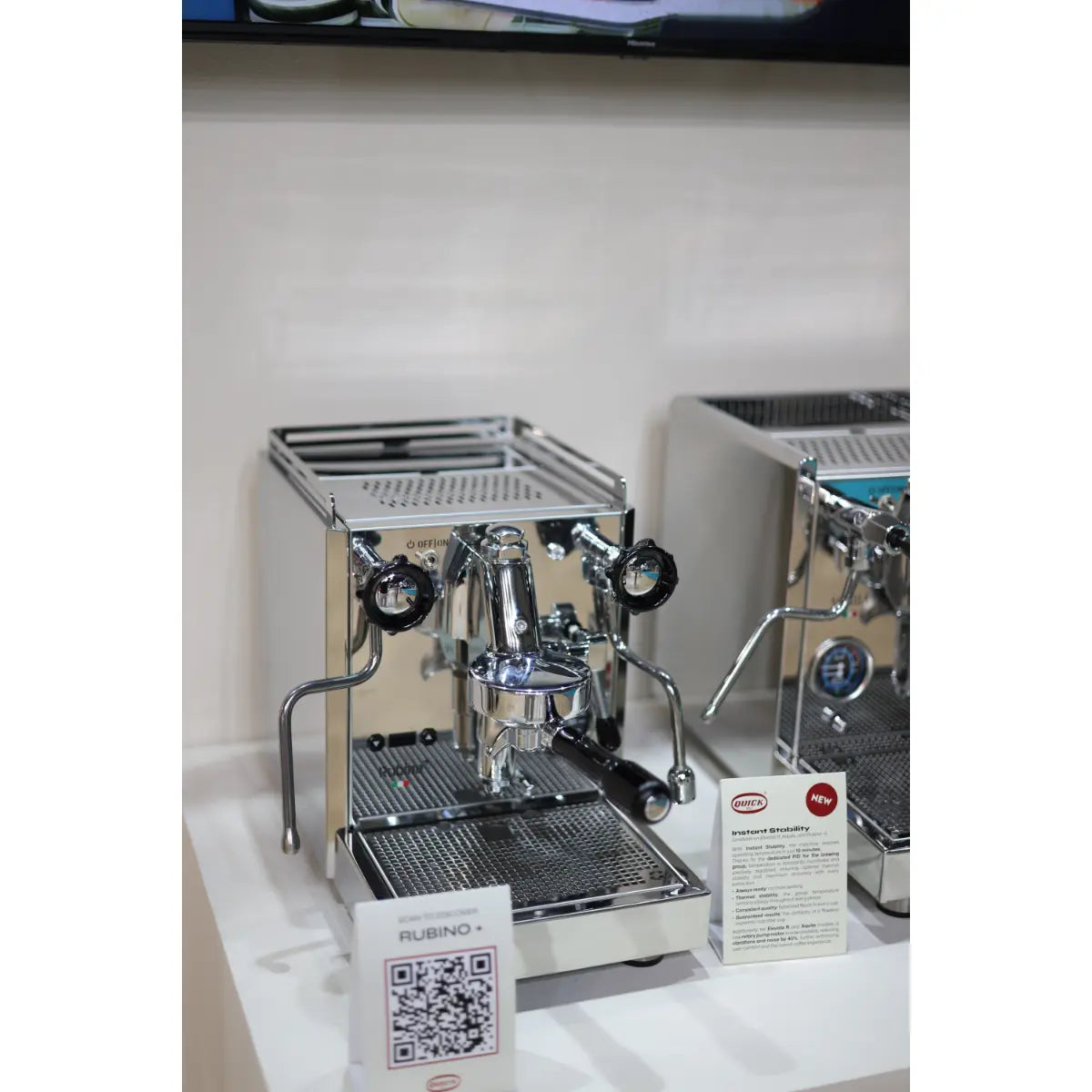 Quick Mill Rubino Plus Espresso Machine - HX Boiler Technology and PID Control