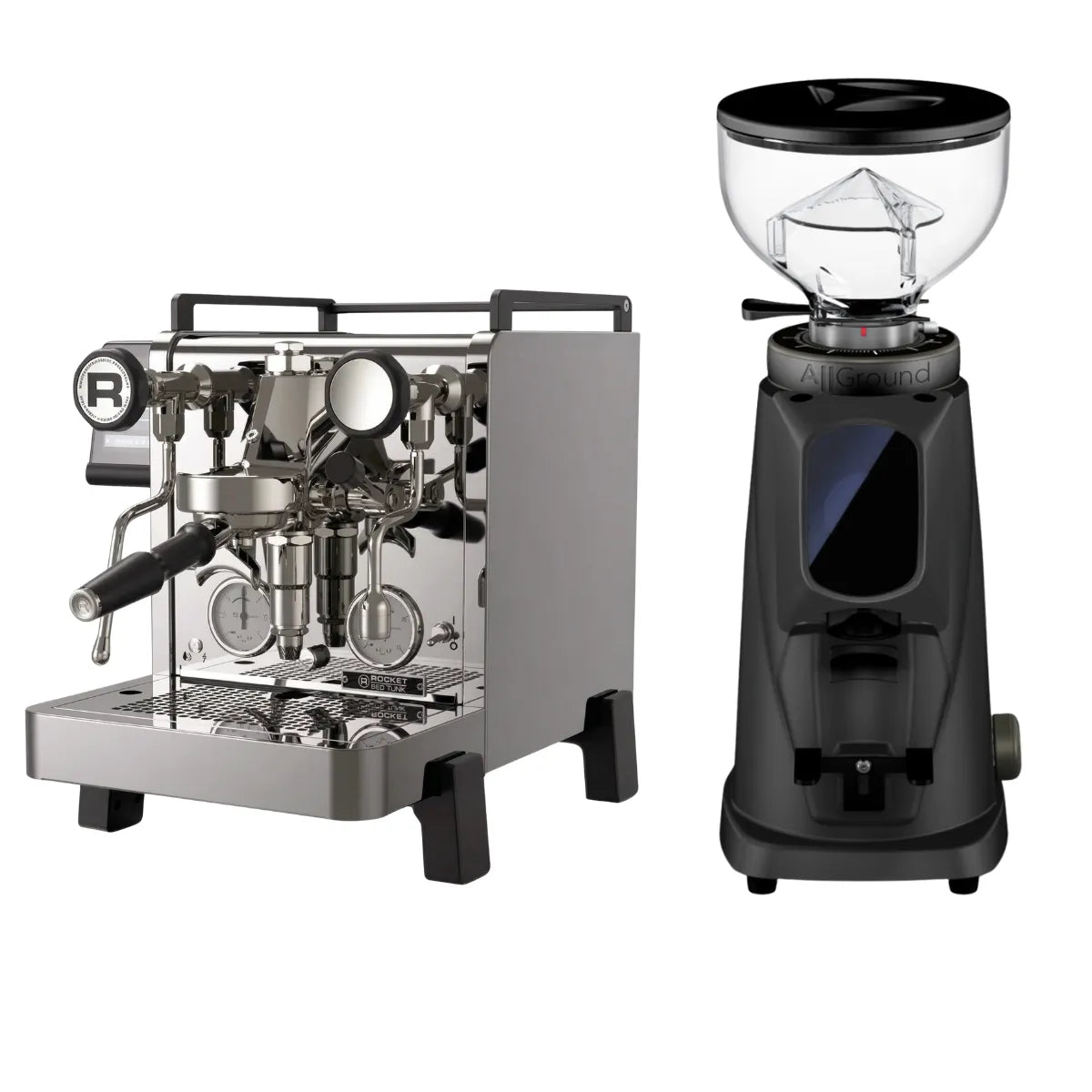 Rocket Espresso R58 Tune Espresso Machine + Fiorenzato All Ground Sense Espresso Grinder - Prime Coffee Suppliers Bundle Kit