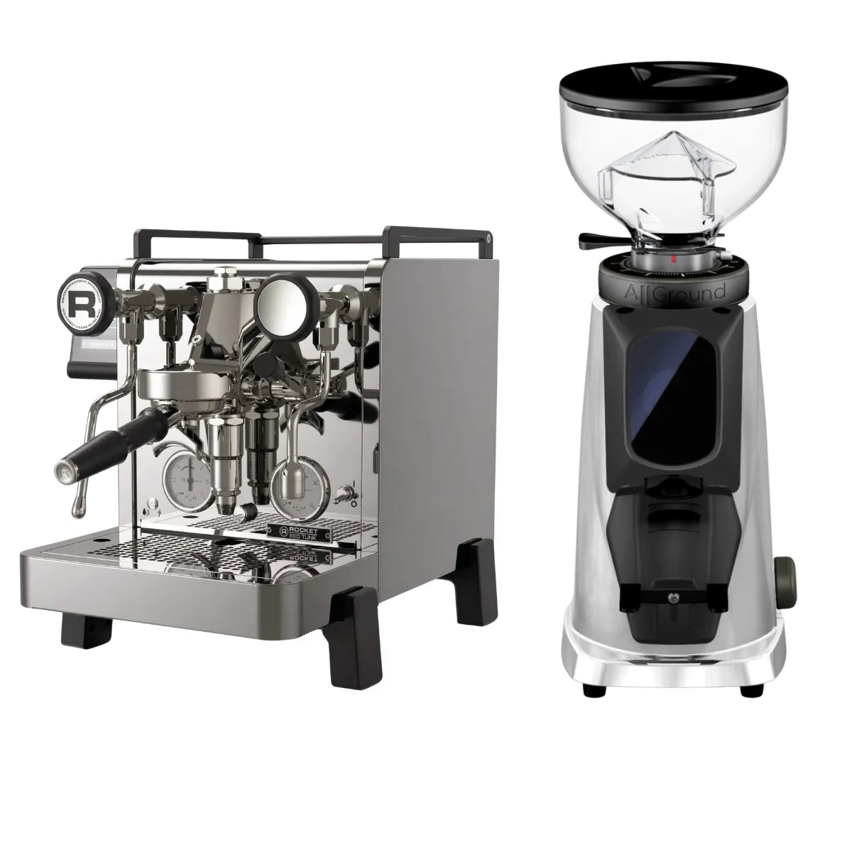 Rocket Espresso R58 Tune Espresso Machine + Fiorenzato All Ground Sense Espresso Grinder - Prime Coffee Suppliers Bundle Kit