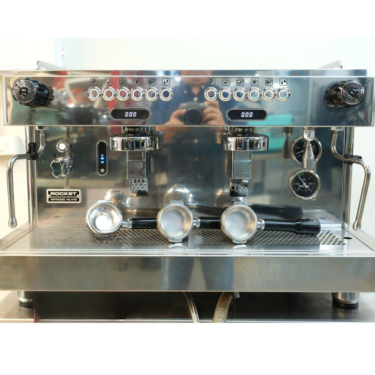 Rocket RE A Timer Thermosiphon with Dual Cool Touch Steam Wand Espresso Machine - Espresso Machine - Prime Coffee Suppliers