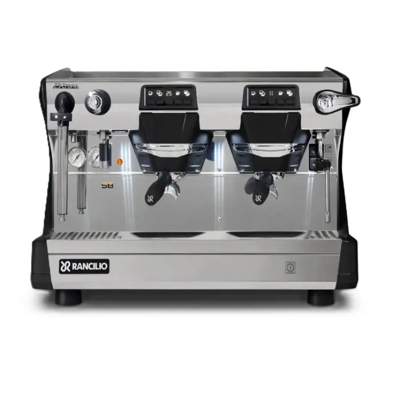 Rancilio Classe 5 Crono Espresso Machine - Automatic Single Boiler 2 Group Black Front