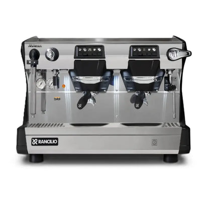 Rancilio Classe 5 Crono Espresso Machine - Automatic Single Boiler 2 Group Black Front