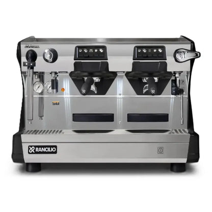 Rancilio Classe 5 Crono Espresso Machine - Automatic Single Boiler 2 Group Black Tall Front