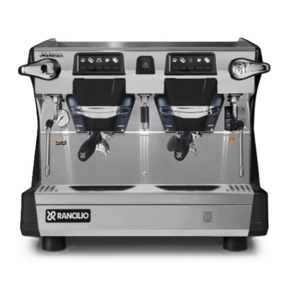 Rancilio Classe 5 Crono Espresso Machine - Automatic Single Boiler 2 Group Compact Black Front